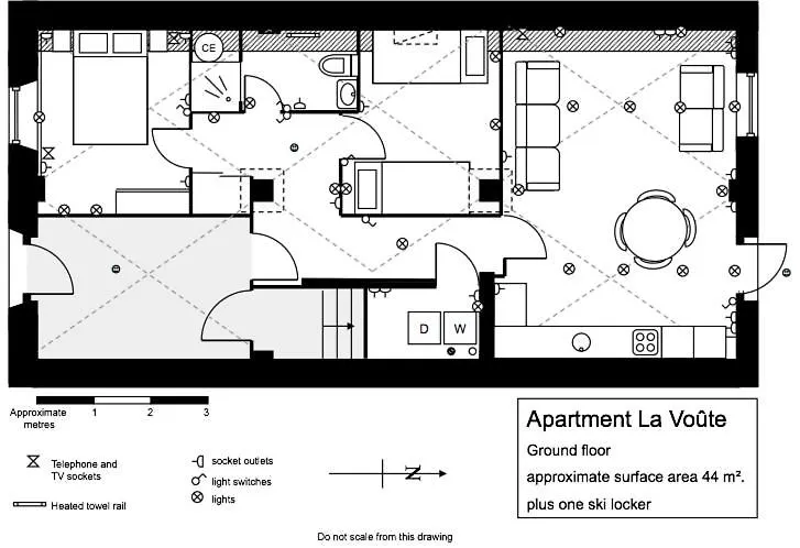 Two Bedroom Apartment La Voute, Chandon Near Meribel - Sleeps 4 Adults Or 2 Adults And 3 Children Les Allues